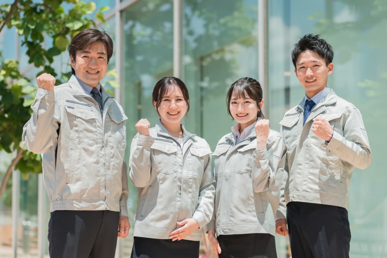 男女４人の従業員イメージ