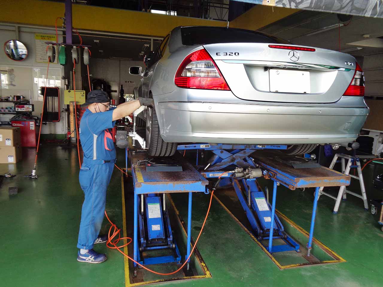 アライメント調整作業